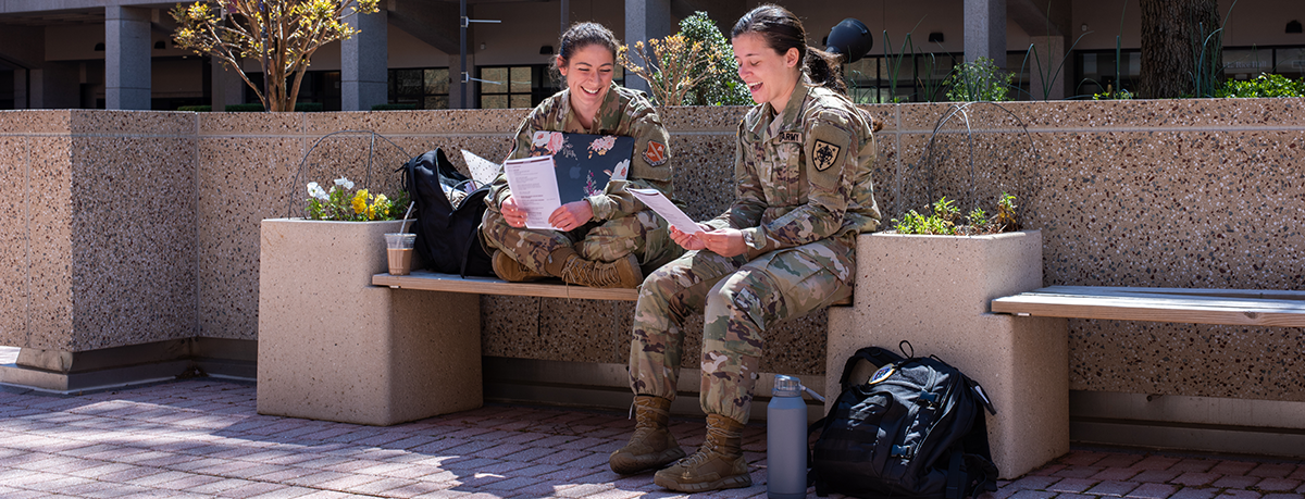 Campus Courtyard with Students - Decorative