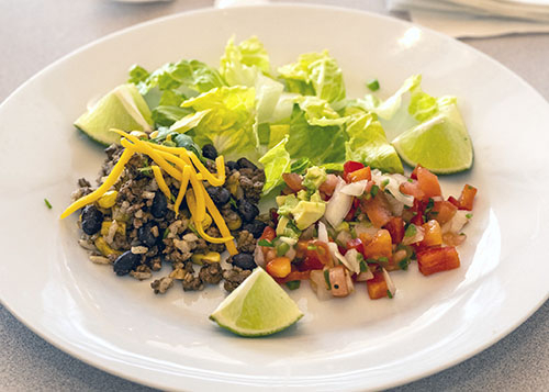 plate of food - decorative
